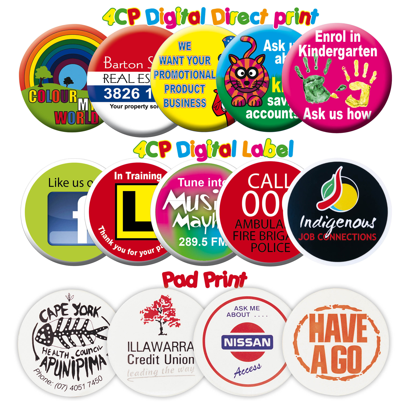 Promotional Button Badge Printing Options