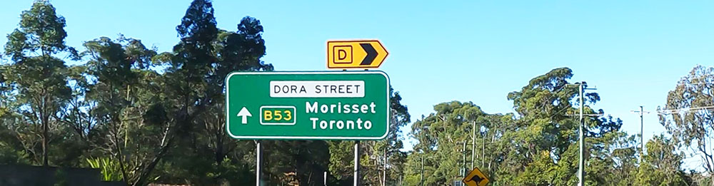 Sign to  Morriset