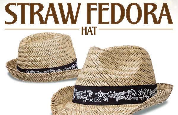Introducing The All New Classic Fedora Shaped Straw Hat 