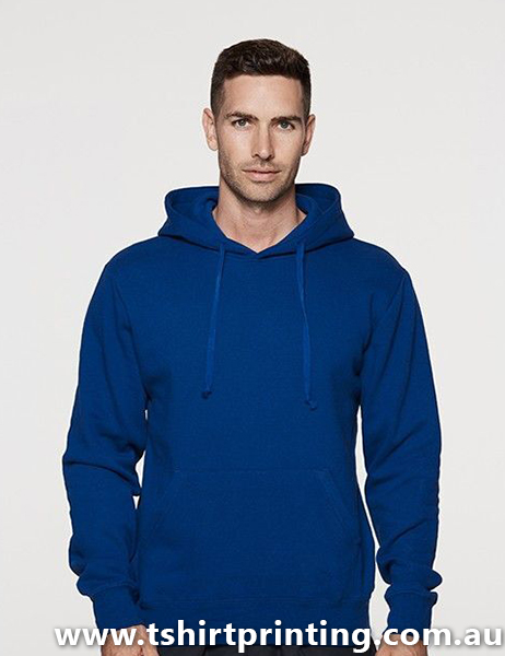 H33M Mens Poly-Cotton Botany Hoodie