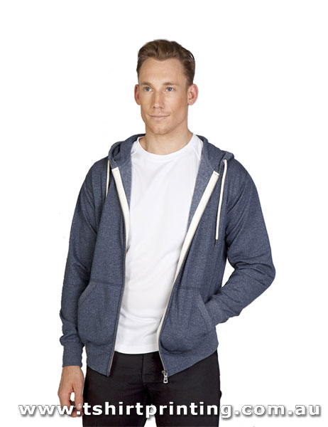 H139M Ramo Mens Light Weight Greatness Heather Zip Hoodie