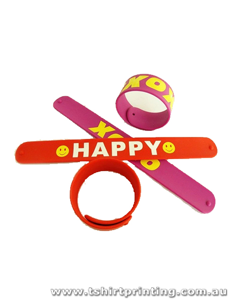 Silicone Xoxo Happy Slap Bands