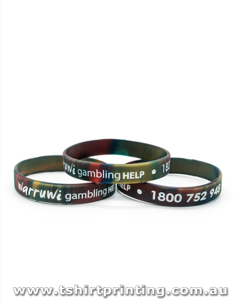 Multicolour Silicone Printed Wristbands