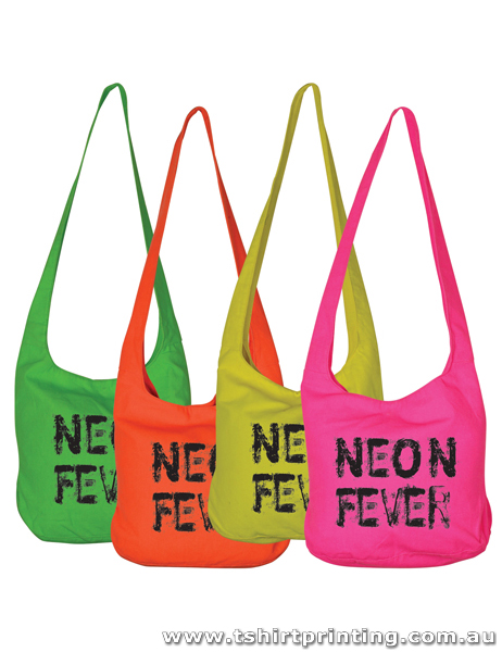 Rio Neon Canvas Double Long Handle Shoulder Bags