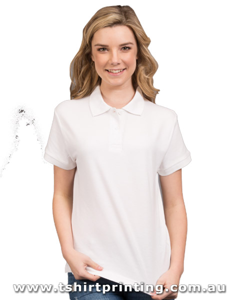 P06W Sportage Ladies Raven Cotton Pique Knit Polo