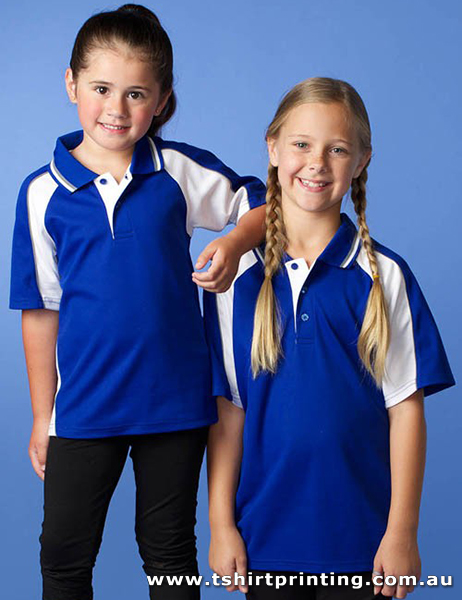 P81K Kid's PolyCotton Panorama Polo