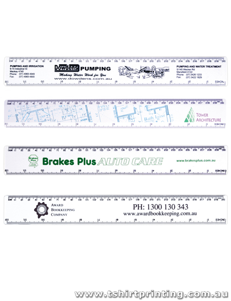 Premium Plastic White 30cm Ruler