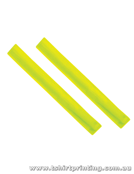 Slap Bands Plain Neon Green-PVC