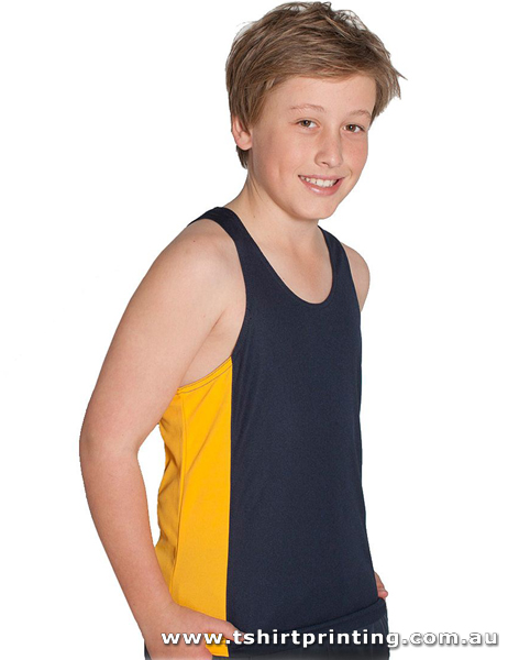 S29K Johnny Bobbin Kids Podium Contrast Singlet