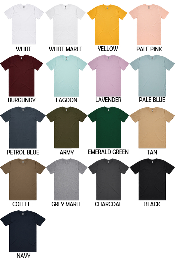 T48M ASColour Classic Tshirt - Wholesale Blank T-Shirts