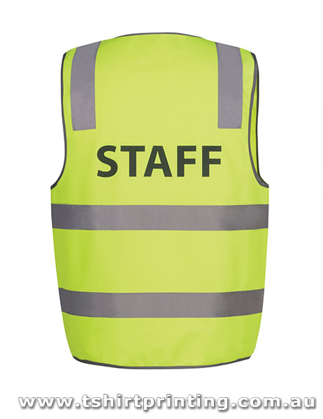 W103V5 Johnny Bobbin Hi Vis D+N Safety Vest - Staff