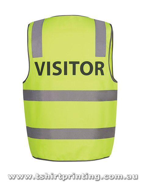 W103V5 Johnny Bobbin Hi Vis D+N Safety Vest - Visitor