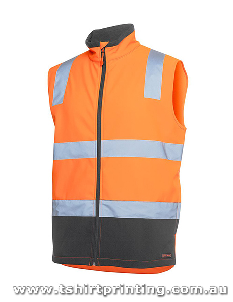 W30V Johnny Bobbin Hi Vis D+N Water Resistant Softshell Vest