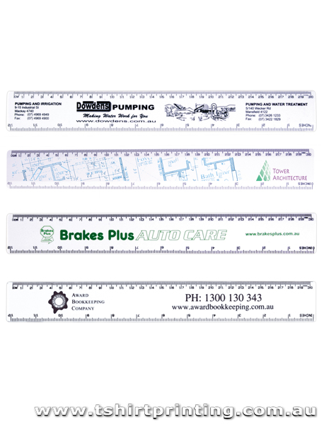 White 30cm Premium Plastic Ruler