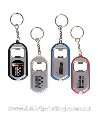 Bottle Opener Key Ring with Light