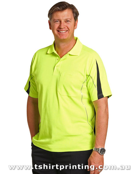 W191M Winning Spirit HI-VIS Legend Short Sleeve Polo